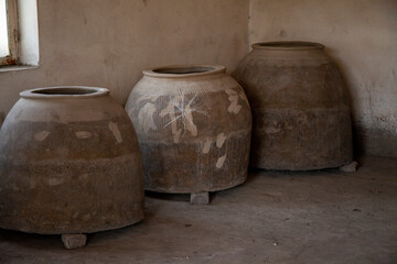 Naklejka premium storage room for big pots