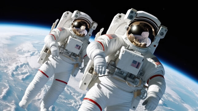 astronaut in space  created with Generative AI Technology