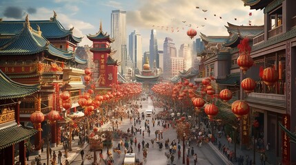 China National Day Tourist Spots Collage