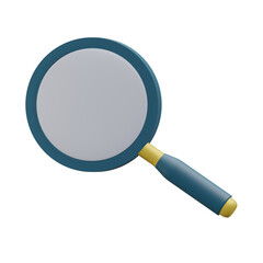 search, ui/ux 3d icon illustration with transparent background