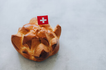 Swiss national holiday celebrated annually on August 1st with traditional bread called in German Augustweggen.