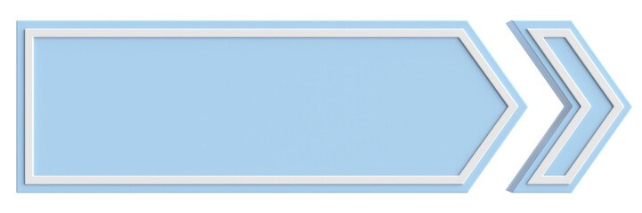 Next button. Continue button. 3D illustration.