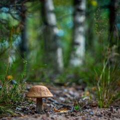 mushrooms in the forest