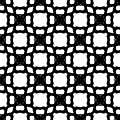 Geometric pattern in ethnic style. Seamless background  with  abstract shapes. Black and white wallpaper. Abstract background  with Repeating pattern for decor, textile and fabric.