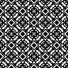 Geometric pattern in ethnic style. Seamless background  with  abstract shapes. Black and white wallpaper. Abstract background  with Repeating pattern for decor, textile and fabric.