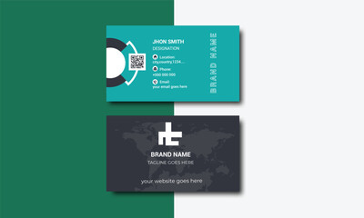 Title: Business Card , Corporate Business card , Visiting Card ,Layout Of Business card ,Vector Colorful Business Card, Business card design.