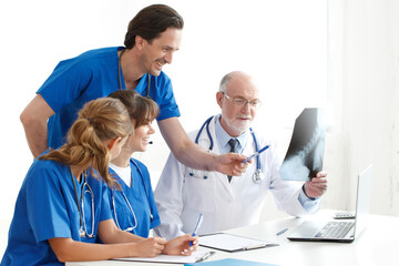 Doctors with xray image