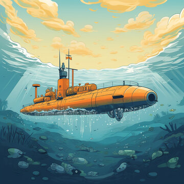 Bathyscaphe ship ocean hi-res stock photography and images - Alamy