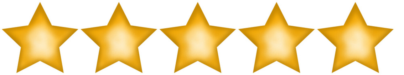 golden star rating realistic gold 5 star set. The best excellent business services rating customer experience concept