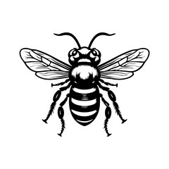 bee silhouette illustration