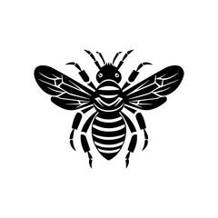 bee silhouette illustration