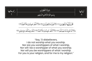 One of the Surah of Quran Majeed with English Translation