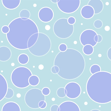 Vector seamless pattern of violet circles. Circles background