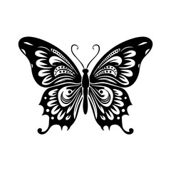 Obraz na płótnie Canvas butterfly silhouette illustration 