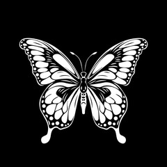 Butterfly silhouette illustration