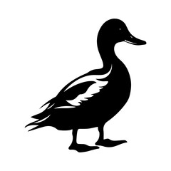 Duck silhouette illustration