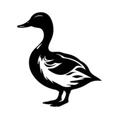 Duck silhouette illustration