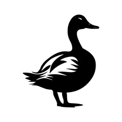 Duck silhouette illustration