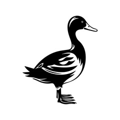 Duck silhouette illustration