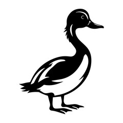 Duck silhouette illustration