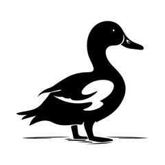 Duck silhouette illustration