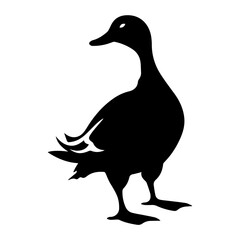 Duck silhouette illustration