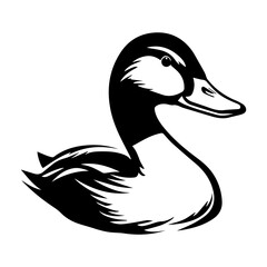 Duck silhouette illustration