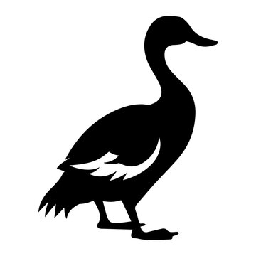 recommend clip art: Duck silhouette illustration