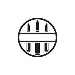 Bullet icon logo,illustration design template vector.