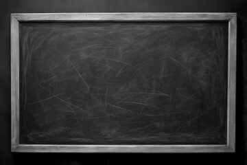 Blackboard illustration, space to write, learning concept. Generative AI