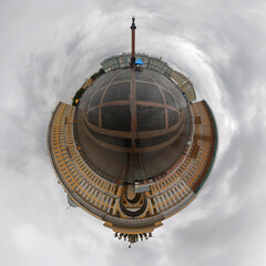 A round panorama of Palace Square St Petersburg, Russia