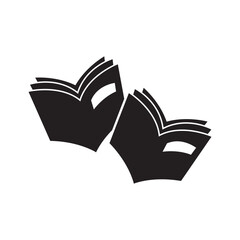 Book icon simple logo vector illustration template design.