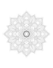 Mandala. Flower Mandala. Mehndi. tattoo. decoration. Decorative ornament in ethnic oriental style. Coloring book page. Floral Mandala. Decoration in ethnic oriental. Mandala Coloring Pages