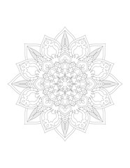 Mandala. Flower Mandala. Mehndi. tattoo. decoration. Decorative ornament in ethnic oriental style. Coloring book page. Floral Mandala. Decoration in ethnic oriental. Mandala Coloring Pages