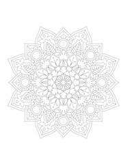 Mandala. Flower Mandala. Mehndi. tattoo. decoration. Decorative ornament in ethnic oriental style. Coloring book page. Floral Mandala. Decoration in ethnic oriental. Mandala Coloring Pages