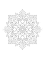 Mandala. Flower Mandala. Mehndi. tattoo. decoration. Decorative ornament in ethnic oriental style. Coloring book page. Floral Mandala. Decoration in ethnic oriental. Mandala Coloring Pages