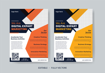 modern design template business marketing flyers 