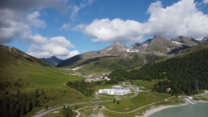 late afternoon in the kuhtai mountains in summer.