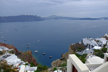 Fototapeta na wymiar View from Santorini, Greece
