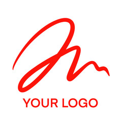 Logo hand lettering design template for company, creator, agency
