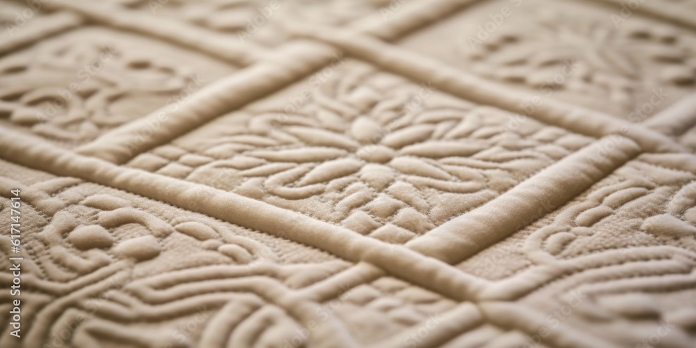 Poster intricate view of fabric - generative ai