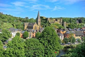 The small city La Roche en Ardenne in the Belgian Ardennes 