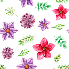 Seamless pattern flowers