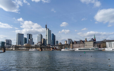 Fototapeta premium Skyline of Frankfurt