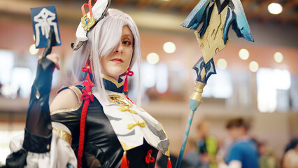 Stunning Anime Girl Fighter Cosplay: Embodying the Grace and Power at Anime Convention