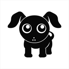 Black Dog vector illustration