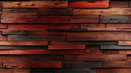 Rustic modern wooden wall with patina texture in futuristic style, AI generated