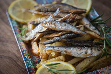 Grilled sardnie fish