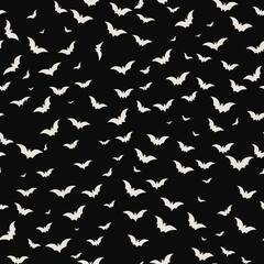 Fototapeta premium A Continuous Repeating Tile Pattern of Minimal Bats Design | Generative AI