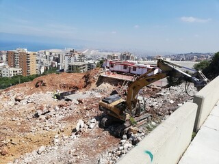 Fototapeta premium demolition of an building
